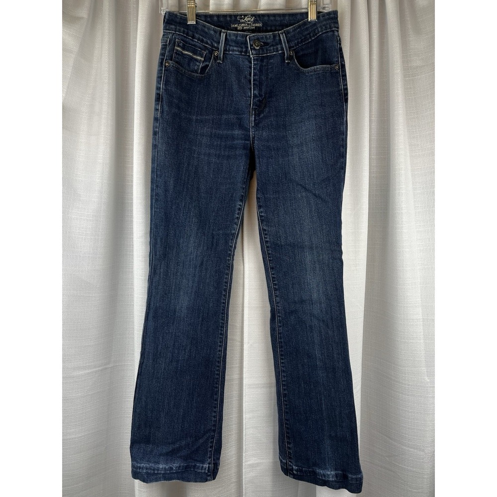 Levis Jeans Womens 8M/29 Blue Demi Curve Classic Boot Cut Mid Rise Stretch - Picture 4 of 11